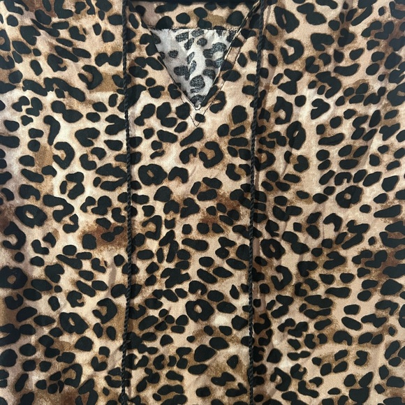 BeachLunchLounge Cheetah Print Tassel mini Sleeveless Dress - Picture 4 of 6